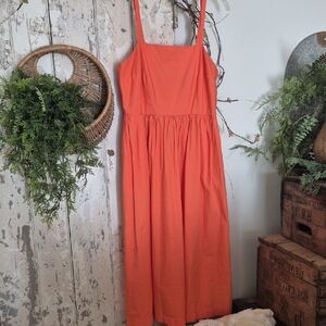 Romantic CORAL Midi Dress